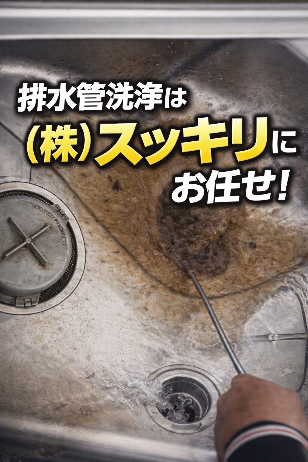 排水管洗浄は（株）スッキリにお任せ！