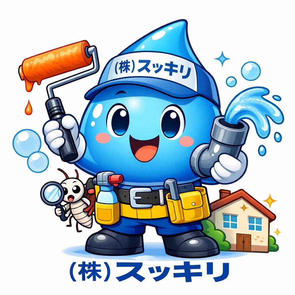 排水管洗浄、外壁塗装、白蟻消毒は（株）スッキリ