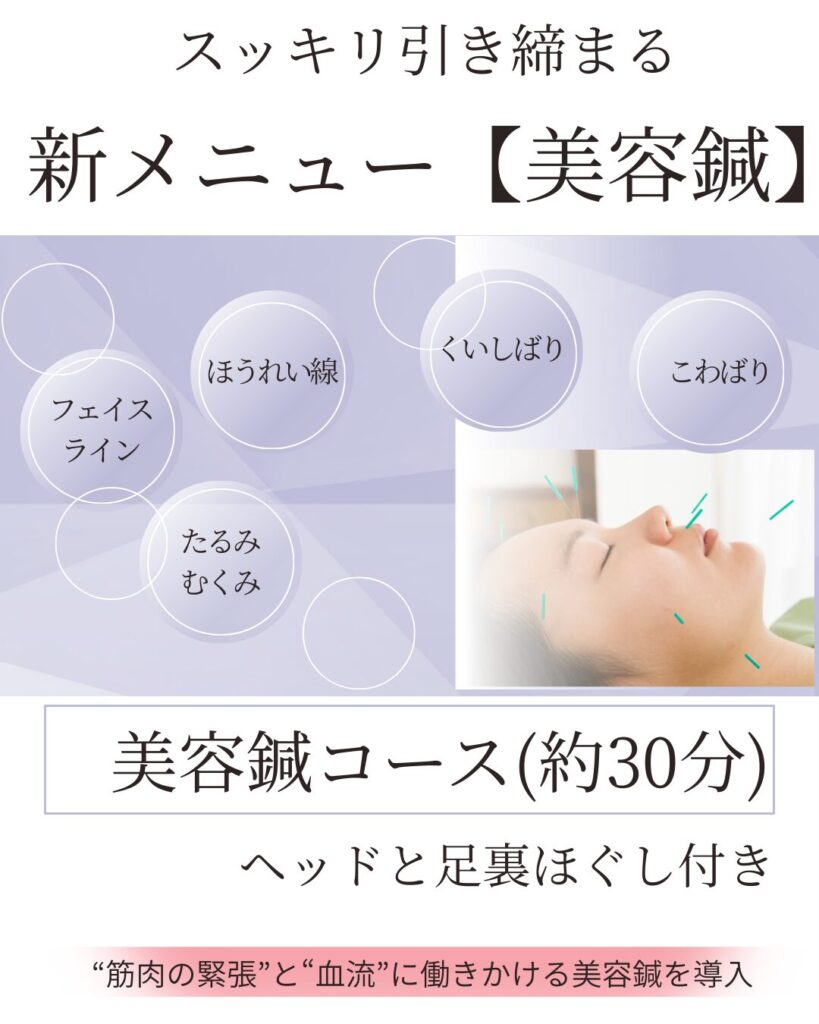 美容鍼はじめました